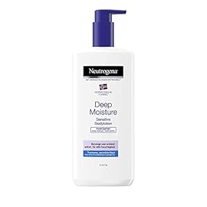 Neutrogena Deep Moisture Bodylotion Sensitive, Noorse formule, parfumvrije bodylotion, droge en gevoelige huid, 400 ml