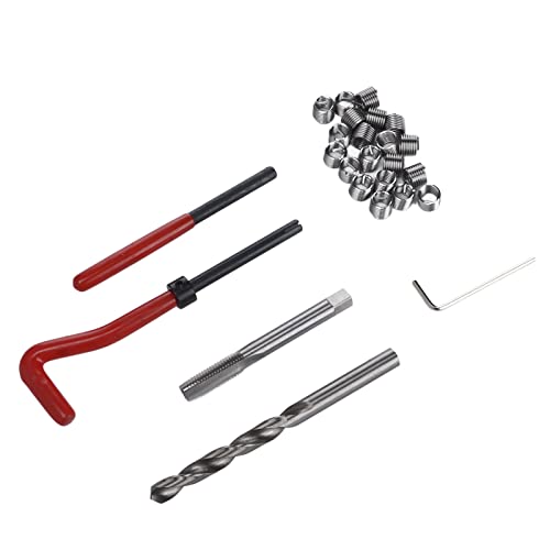 Kit de Reparo de Rosca M8x1.25mm Bobina de Parafuso Inserções de Torção Torcer Bit Hex Tappeing Derr