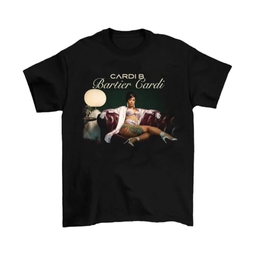 Photo de NKFTYTIUU Inspired Cardi B Single ‘Bartier Cardi’All Size Unisex T ShirtBlackM