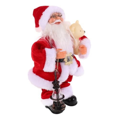 UTHCLO Peluche Elettrico Di Natale Ornamento Di Babbo Natale Giocattolo Che Balla Statuette Per Ragazzo Ragazza Decorazione Natalizia Divertente