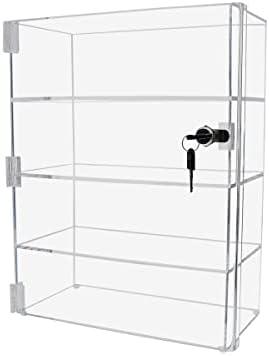 305Displays Acrylic Countertop Display Case 12" x 6" x 16" Locking Security Showcase Safe Box