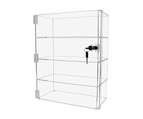305Displays Acrylic Countertop Display Case 12" X 6" X 16" Locking Security Showcase Safe Box #TOP29