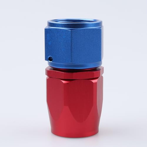 Manguera recta AN10 AC Performance azul y roja de aluminio anodizado 3