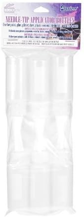 Darice Needle Tip Applicator Plastic Bottle, 1-Ounce, Pack of 6 (1162-16)