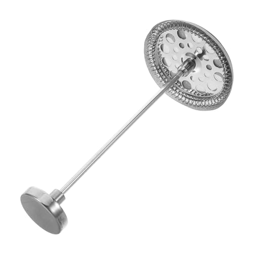 Cabilock Filtro de Café de Acero Inoxidable con Cesta y Pantalla para Cafetera Espresso Set de Repuesto Duradero y Fácil de Limpiar Accesorios Multifuncionales para Prensa Francesa y Tetera