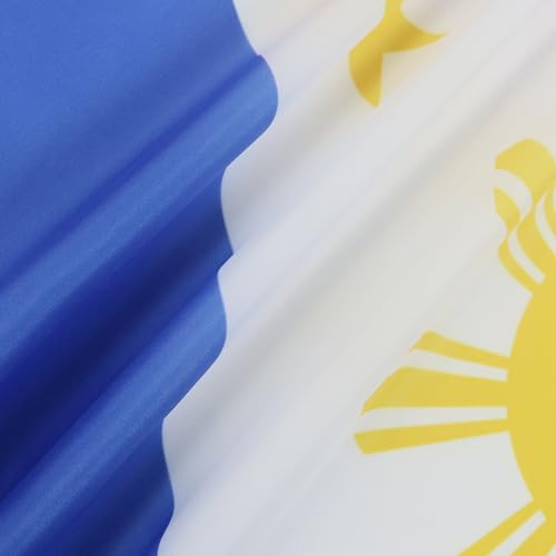Image of AZ FLAG - Philippines Flag - 2x3 Ft - 100D Polyester Filipino Banner with Two Metal Grommets - Fade Resistant - Vivid Colors - 2' x 3' Feet - 90x60 Cm
