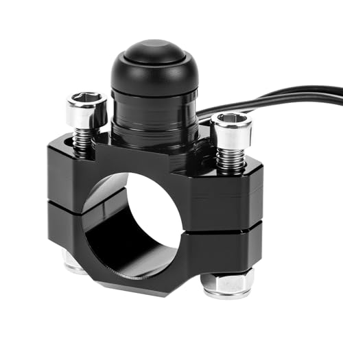 QWORK Motorcycle Engine Stop Start Kill Switch Button with Mounting