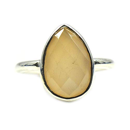 Quartz Rose Poire Argent 925 - Cadeau Idéal Mixte Saint-Valentin