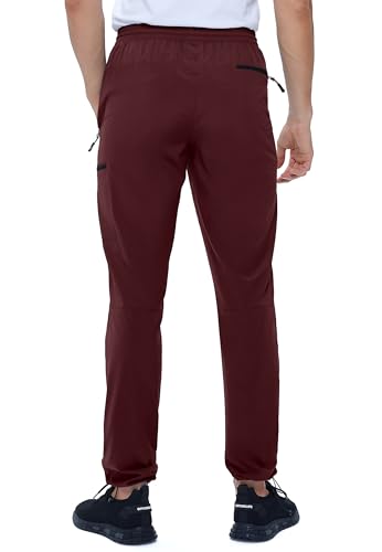 Mens Stretch Hiking Pants Cargo Quick Dry Lightweight Water Resistant Outdoor Fishing Pants Adjustable Bottom Pockets3