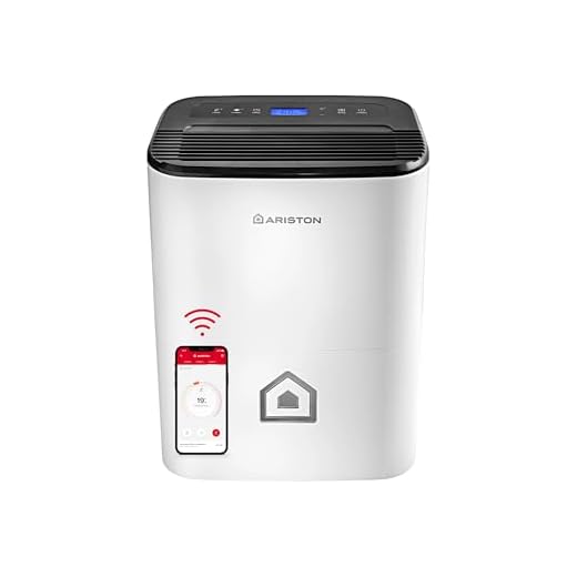 Ariston Deos 21S Wi Fi Deumidificatore Portatile, Bianco, 21 Litri, ‎35 X 24.5 X 51 Cm