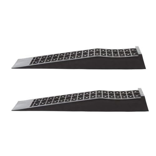 KATSU Plastic Car Ramps Low Profile, 5 Ton Capacity 2PCs Heavy Duty Garage Ramps for Lifting Automotive Vehicles Workshop Car Service and Repair 161925