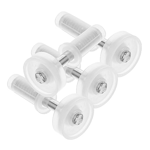 HOMSFOU Kit de herrajes para puerta de clóset con 8 pivotantes para puertas plegables, operación silenciosa miniatura 6