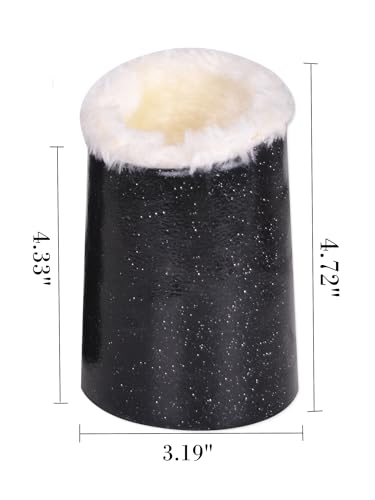 Image of Pack of 2 Plush Lined Eyeglasses Holder Stand Case Glasses Protective Holder for Desks or Nightstands
