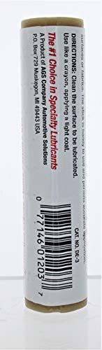 AGS Automotive Solutions Door-Ease Lubricant Stick, 1.68 Ounces, The Original No-Mess Stick Lubricant, Weatherproof and Wear-Resistant, Wide Range of Applications
