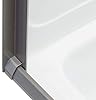 Camper Comfort RV Retractable Rolling Shower Doors | 4 Sizes - 2 Color Options | Replacement Shower Door | Woven Mesh Vinyl (36W x 57H, Platinum)