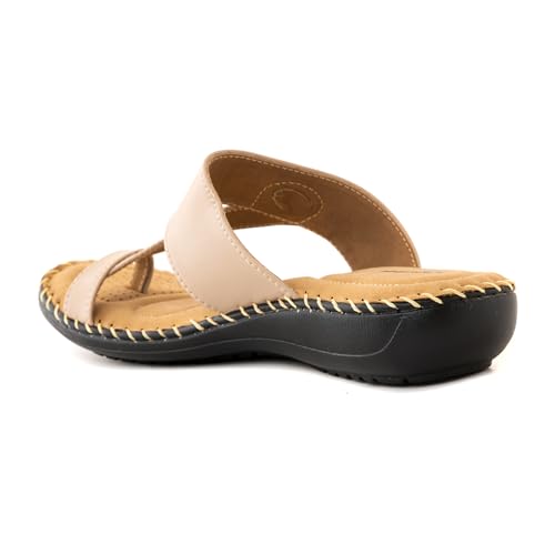 Image of Khadim's 5942756 Lightweight Durable Extra Soft Trendy Premium Stylish Casual Slip-On Heels For Women