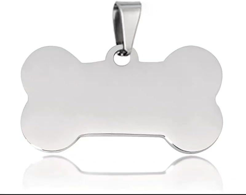 Stainless Steel Round Dog Tag Pendant, Customizable Pet ID Tag with Engraving, Multiple Sizes 15mm-35mm, 5 Color Options,30PCS per Set (Outer Hole Round, Rose Gold, Blank (No Text), 20mm)