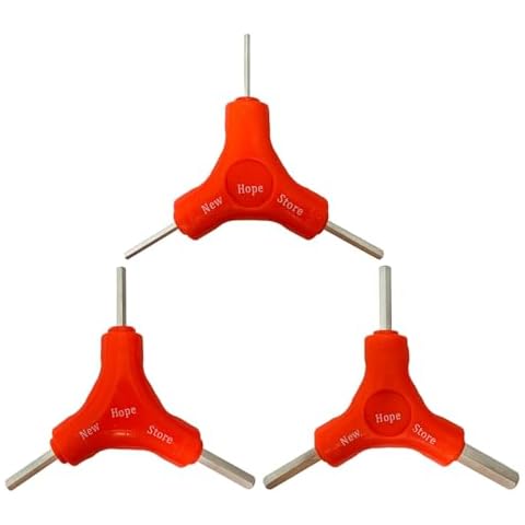 3-Way Bike Hex Wrench Set, Y Allen Wrench All-In-One Multifunctional Biking Maintenance Tool Cycling Torque Spanner Internal Hex Key Repair Tool for Mountain Bicycle, 3Pcs(2.5, 3, 4, 5, 6, 8mm) Cover