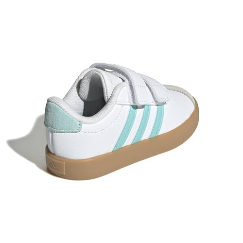 Image of adidas Boys Vl Court 3.0 Slip On Sneakers Shoes Casual - Pink, White