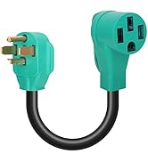 Afurkuot 14-30P to 14-50R EV Charger Adapter from Dryer for EV Charging, NEMA 14-30P to NEMA 14-5...