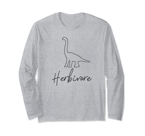Funny vegan and vegetarian gift idea Herbivore Long Sleeve T-Shirt