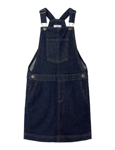 Name it kids Mädchen Nkfrae DNM Spencer Dress 4795-Ac J, Dark Blue Denim,...