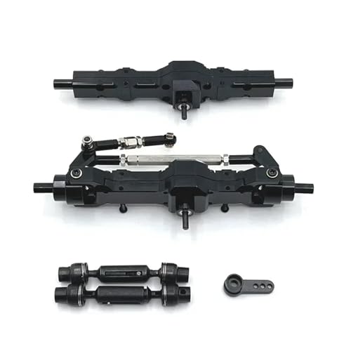 RC���[�V���O�p�[�c For WPL For C74 C14 C24 C34 C54 B14 B24 1/10 1/16 �t�����g���A�A�N�X���ƃh���C�u�V���t�g�T�[�{�A�[���Z�b�g Rc �J�[�A�b�v�O���[�h���i(Black)