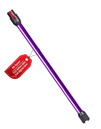 Tubo de extensión para aspiradora Dyson V12 Detect Slim / V10 Digital Slim   Tubo telescópico de aluminio de 74 cm con bloqueo rápido   Accesorio de manguera de succión de repuesto   Morado