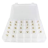 Sivya 36 Grid Plastic Organizer Container Box with Adjustable dividers,Great for Your Letter Board with Stickers
