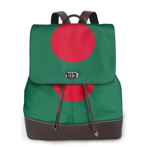 Sac à dos en cuir Bangladesh femme sac de voyage chic quotidien noir