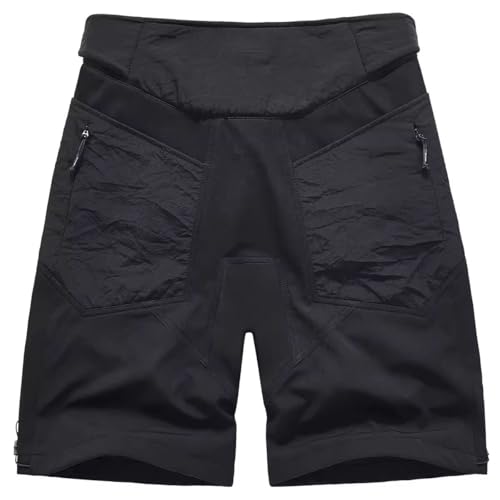 Short cargo tactique ample noir pour éviter la chaleur en été