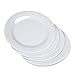 Melamine Plates - 10inch 4pcs Dinner and Salad Plates set for Everyday Eating,Break Resistant,White