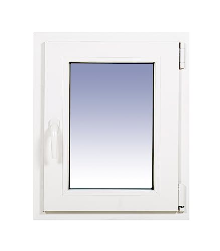 Ventanastock PVC 500x600 Practicable Oscilobatiente Derecha 1 hoja con vidrio Carglass (Climalit Mate)