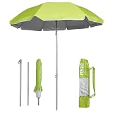 Pincho Ombrellone da Spiaggia 180 cm, Ombrellone Mare Antivento, Parasole UV50, Borsa a Za...