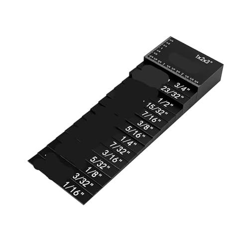Cales étalons pour éviter les découpes ratées ensemble 7 règles hauteur pour scie à table