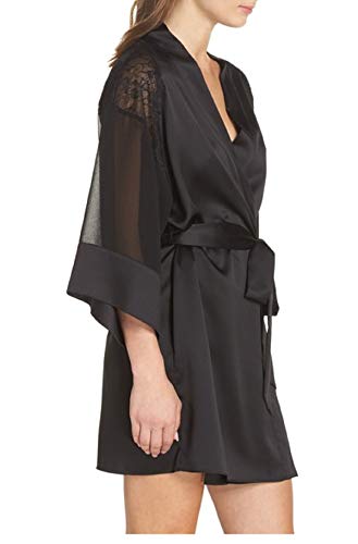 Flora Nikrooz Margo Black Robe Medium #TOP1