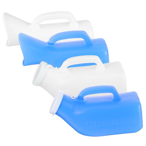 COLLBATH Urine Bottles for Men 4 Pack Portable Urinals Household Elderly Urinal