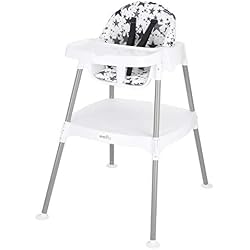 Evenflo Eat and Grow 4-in-1 Convertible High Chair (Pop Star White)