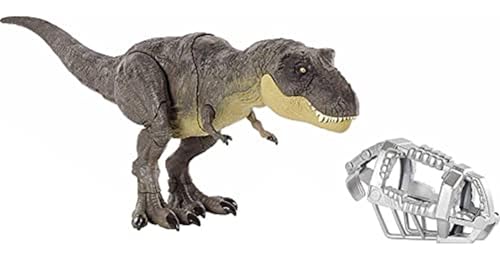 Jurassic World - T-Rex Passi Letali, Dinosauro Snodato Con Movimenti Dirompenti E Decorazioni Realistiche, Ispirato Alla Serie Jw Camp Cretaceous, Giocattolo Per Bambini, 4+ Anni, GYW84