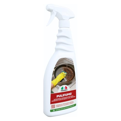 MARBEC PULI FUMO 750ML Detergente spray sgrassatore forte per pulizia ordinaria di forni, barbecue, stufe e pirofile