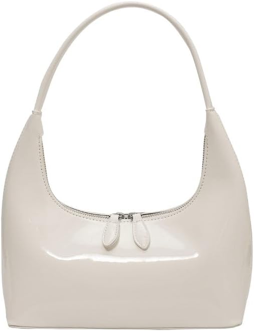 Small Shoulder Bag for Women Chic Leather Purse Red Underarm Bag