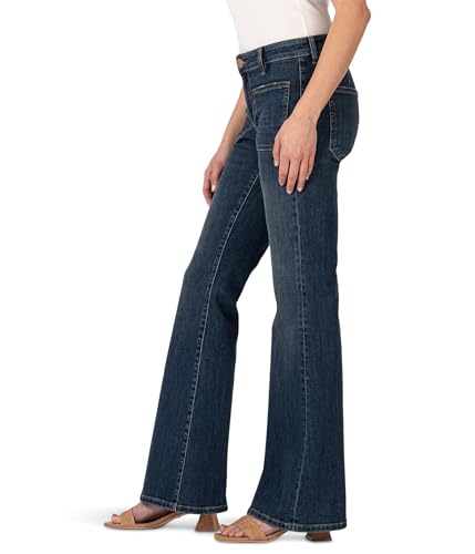 KUT from the Kloth Women's Ana Flare with Patch Pockets Reg Hem2