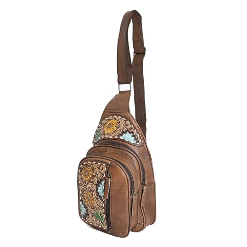 American Darling Portfolio Bag Hand Tooled Genuine Leather Western Women | Student for Sketches