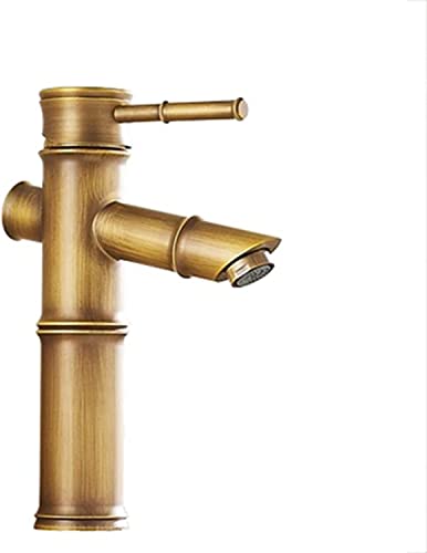 Robinet lavabo rétro laiton pour une salle de bain chaleureuse