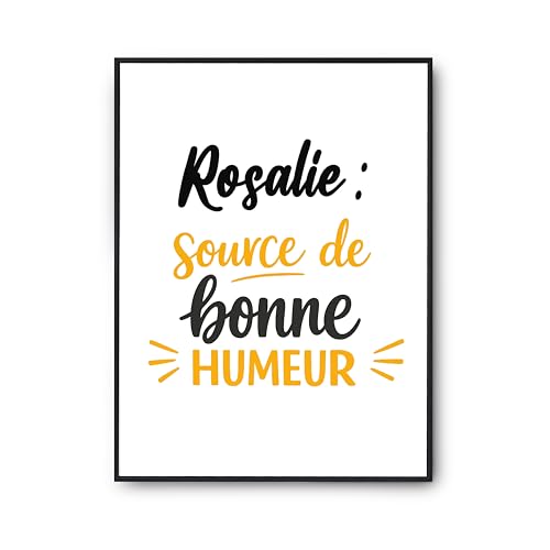 Affiche Rosalie cadeau humour anniversaire poster mural original
