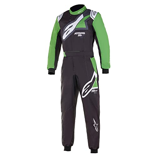 Alpinestars KMX-9 V2 Graphic Karting Suit CIK-FIA Level2 - size 48 - Black/Green/White (3356221-162-48)