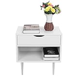 Mesita de noche de pared: gracias a sus dimensiones extremadamente compactas, puedes colgar este mueble en habitaciones más pequeñas sin preocuparte por la falta de espacio