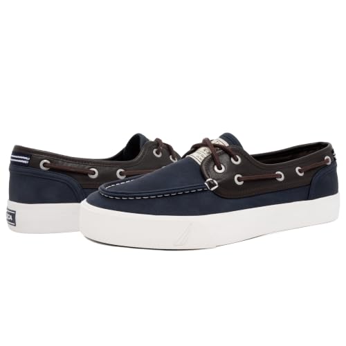 Image of Nautica Men's Casual Boat Shoes, Moc-Toe Loafers with Cushioned Insole, Deck Fashion Sneaker