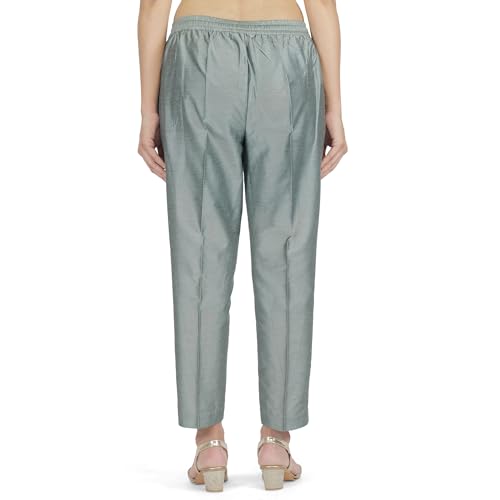 Image of Trouser Pants for Women,Stylish Trousers for Woman for Kurti Relaxed & Regular Straight fit Palazzo,Ethnic Bottom Formal Pants for Women Office wear Casual & Daily Use