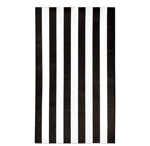 Black and White Striped Guest Napkins 100 Count Paper Hand Towels